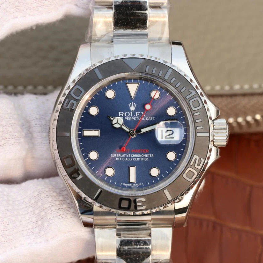 YACHT MASTER 1 ( BLACK & BLUE DIAL ) STAINLESS STEEL 40MM Super