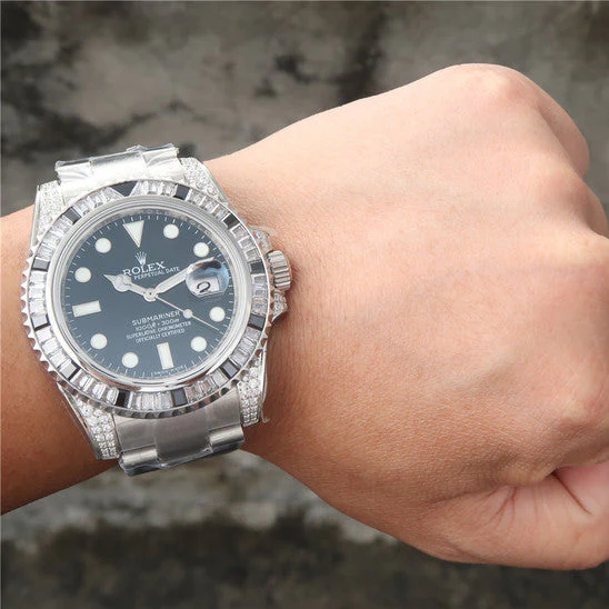 SUBMARINER SILVER BLACK DIAMOND 40MM Super