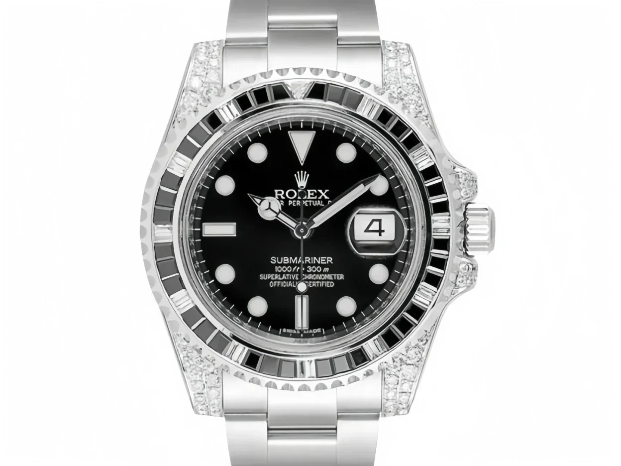 SUBMARINER SILVER BLACK DIAMOND 40MM Super