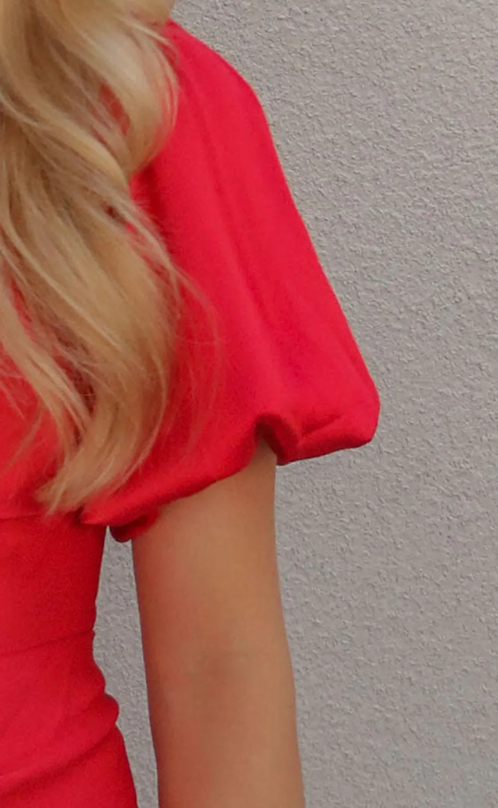 Red One Shoulder Ruched Mini Dress