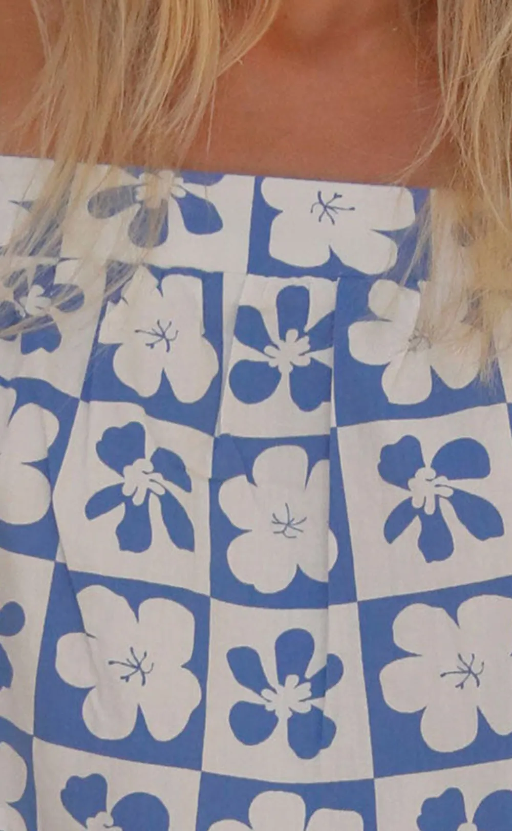 Geometric Patterned Ruffled Sundress