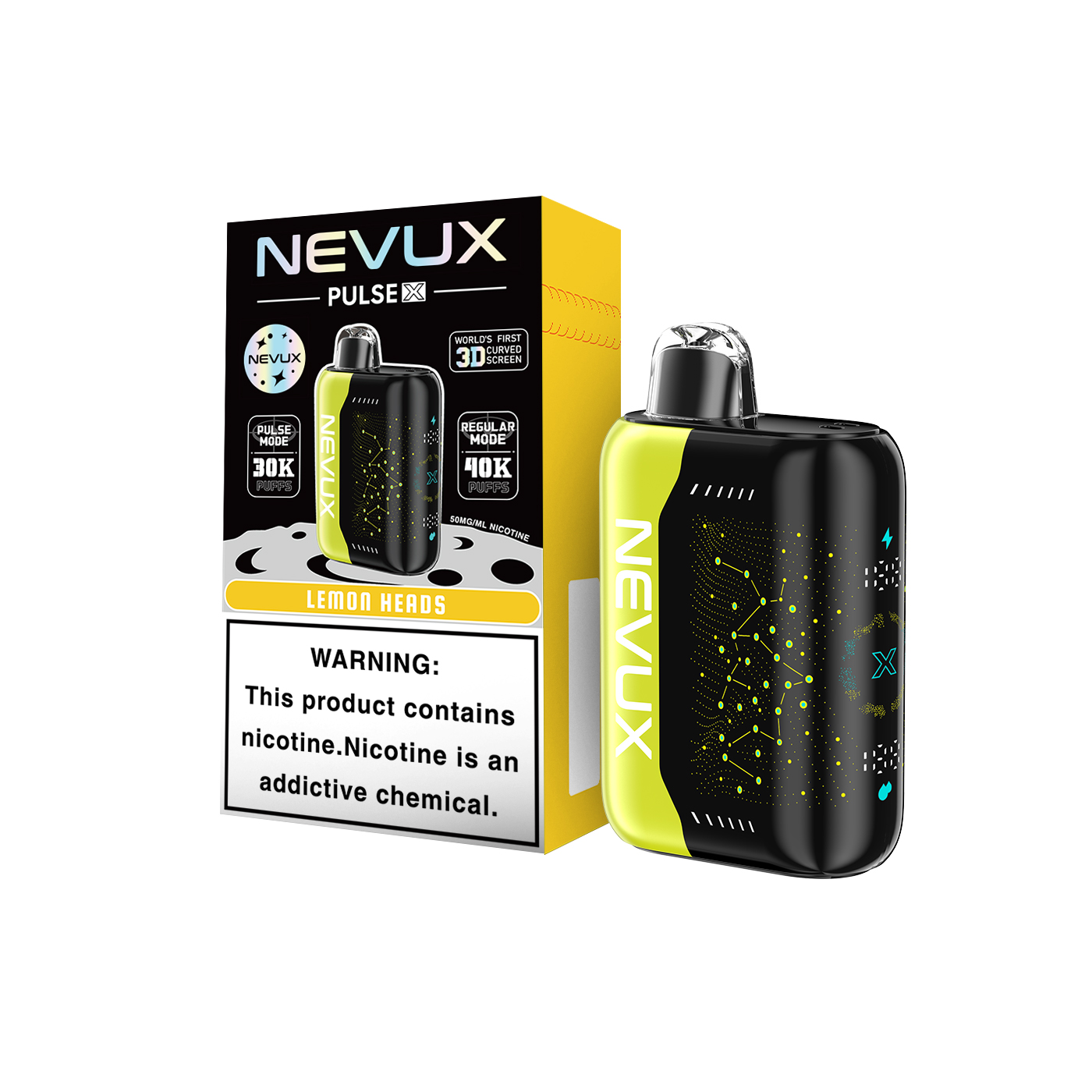 NEVUX Pulse Power Super Boost Disposable Vape | 40K/30K Puffs & Star UI Design - NevuxVape