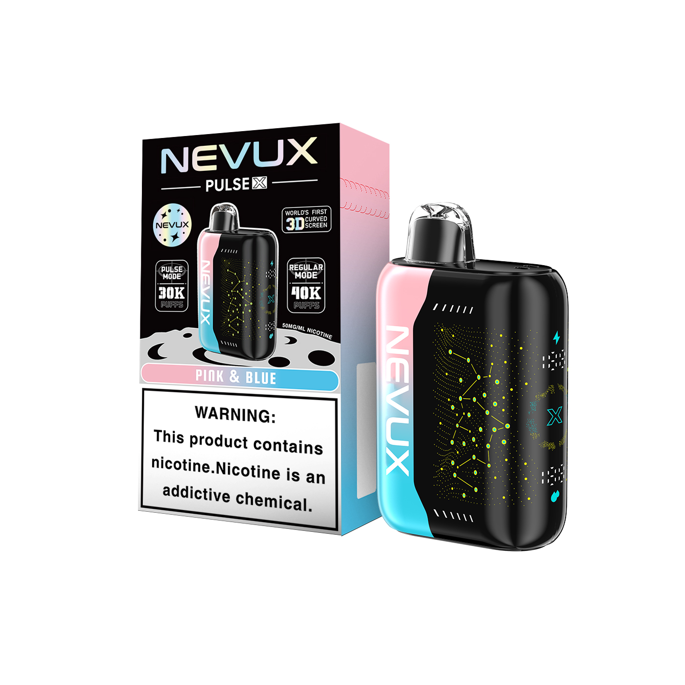 NEVUX Pulse Power Super Boost Disposable Vape | 40K/30K Puffs & Star UI Design - NevuxVape