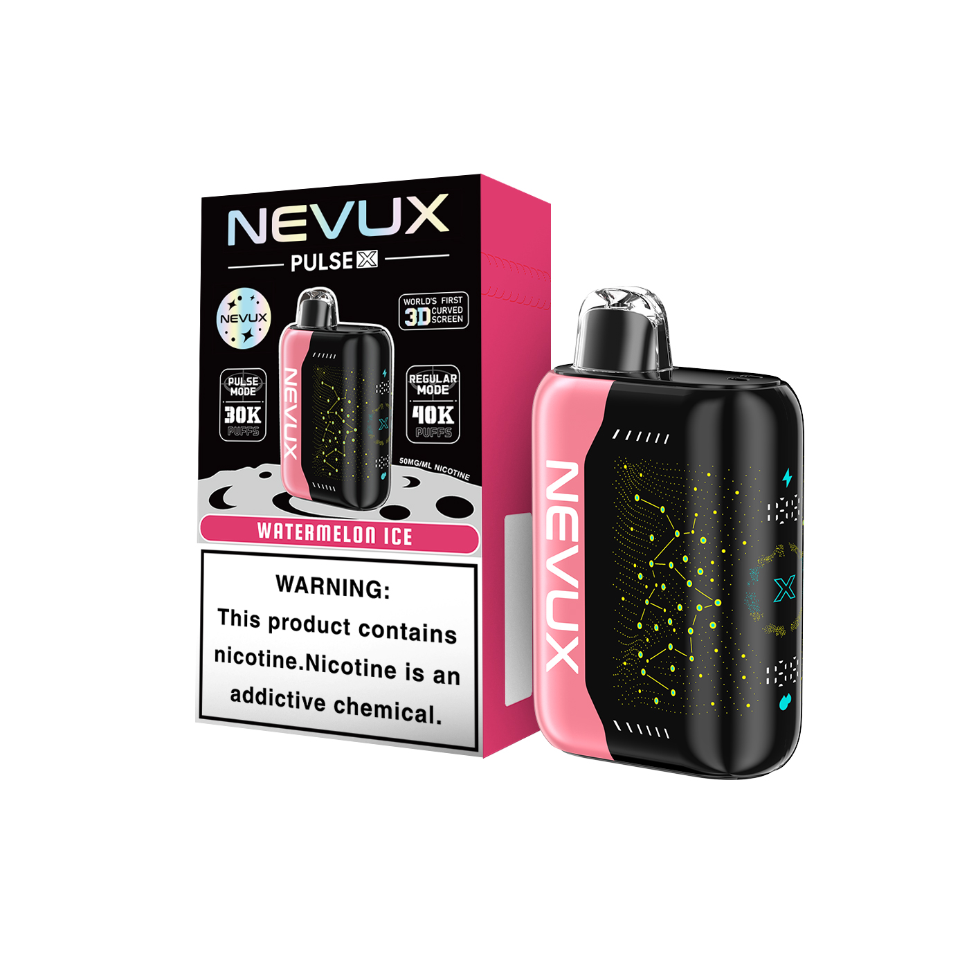 NEVUX Pulse Power Super Boost Disposable Vape | 40K/30K Puffs & Star UI Design - NevuxVape