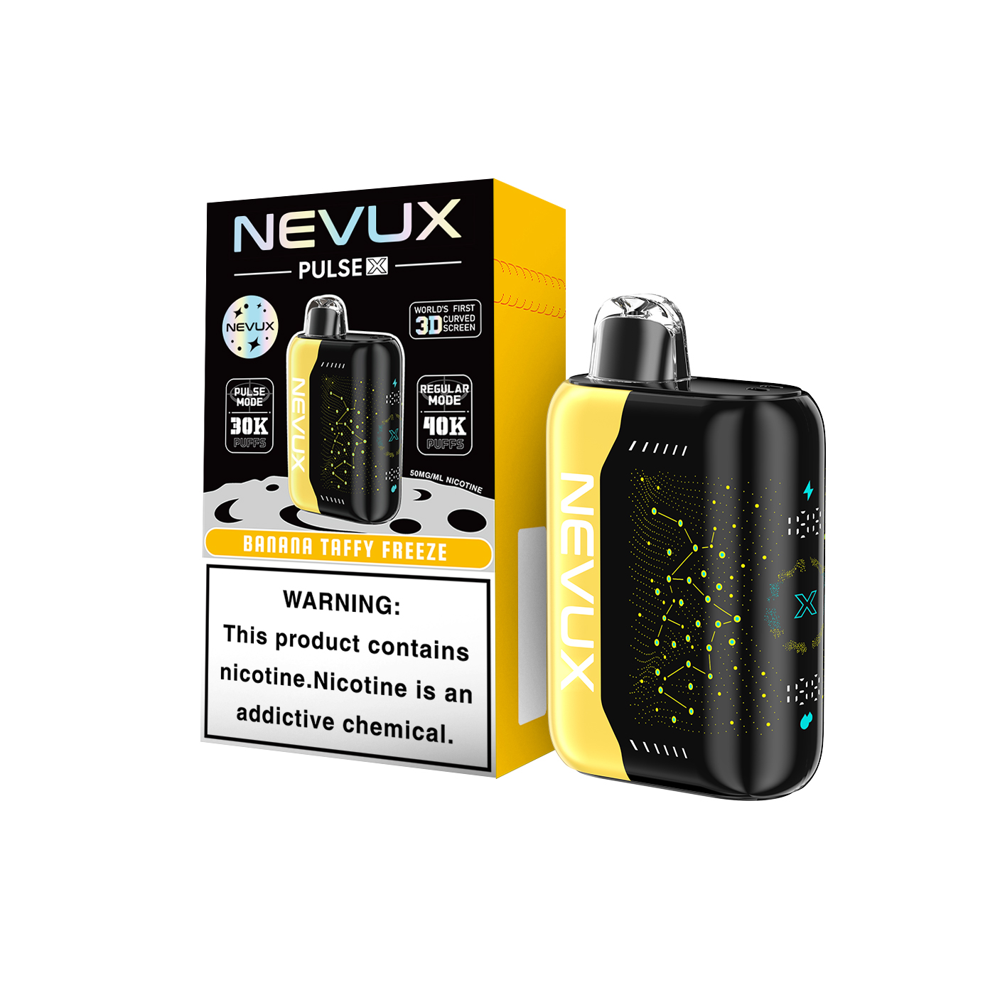 NEVUX Pulse Power Super Boost Disposable Vape | 40K/30K Puffs & Star UI Design - NevuxVape