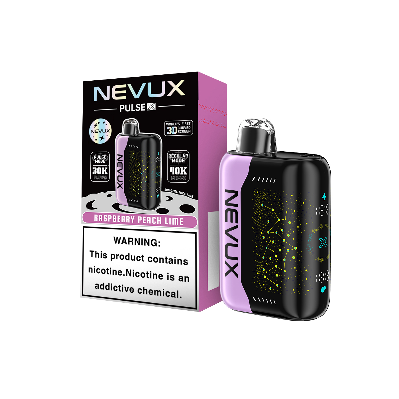NEVUX Pulse Power Super Boost Disposable Vape | 40K/30K Puffs & Star UI Design - NevuxVape