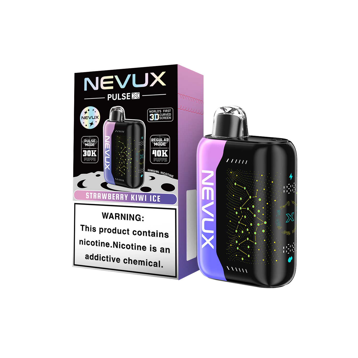 NEVUX Pulse Power Super Boost Disposable Vape | 40K/30K Puffs & Star UI Design - NevuxVape