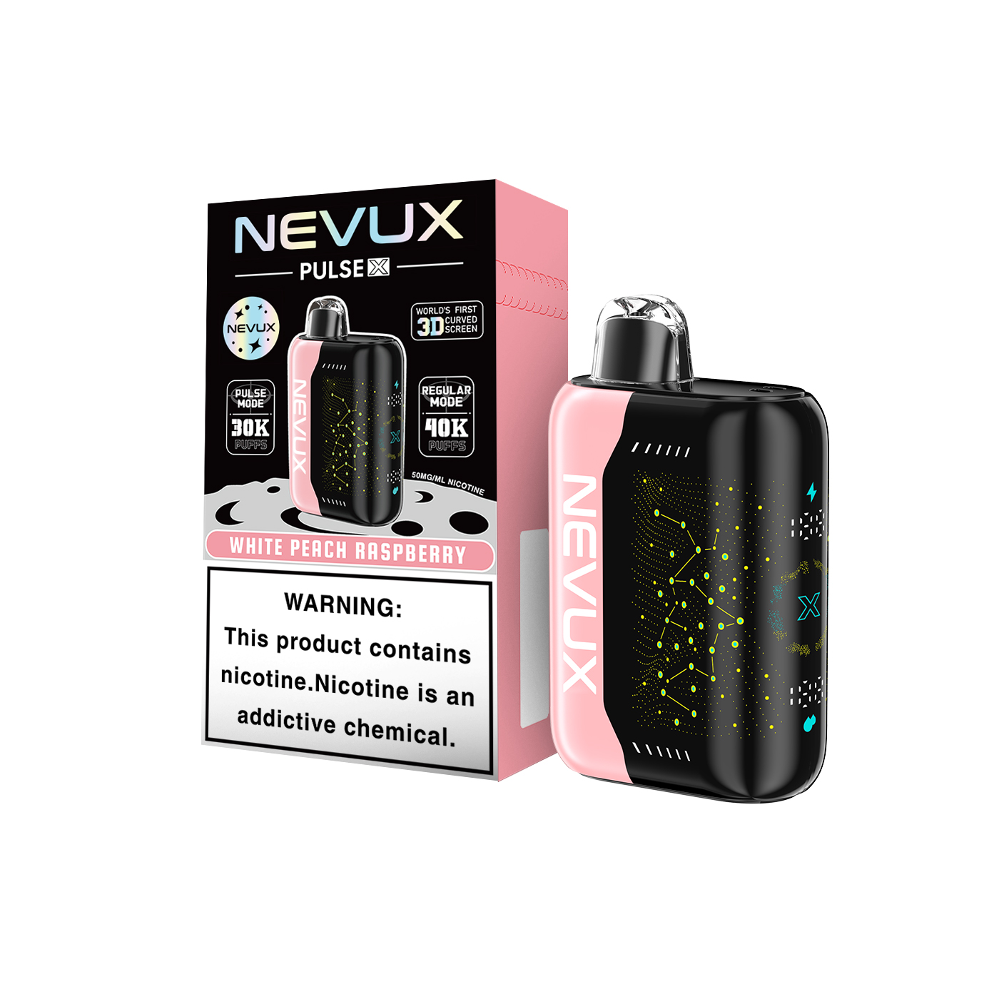 NEVUX Pulse Power Super Boost Disposable Vape | 40K/30K Puffs & Star UI Design - NevuxVape