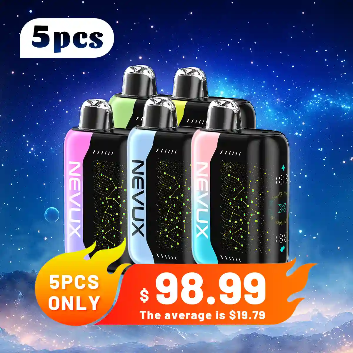 5PCS NEVUX 40K combination package, optional flavor - NevuxVape