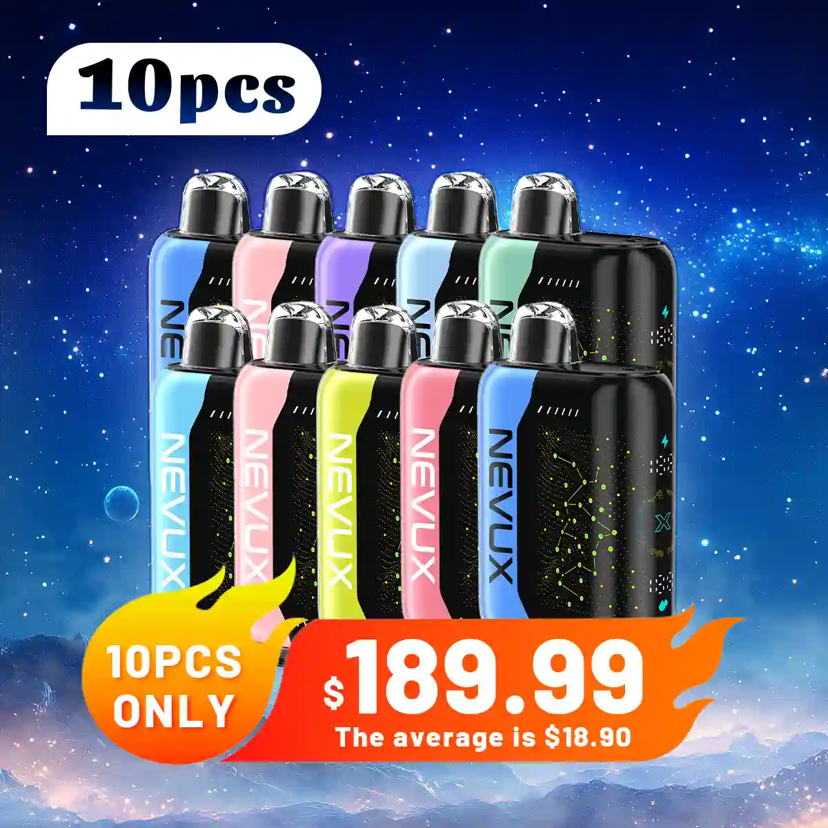 10PCS NEVUX 40K combination package, optional flavor - NevuxVape