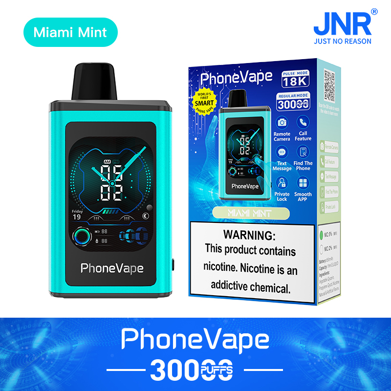 JNR PhoneVape 30K Disposable Vape-Miami Mint - Nevux Vape