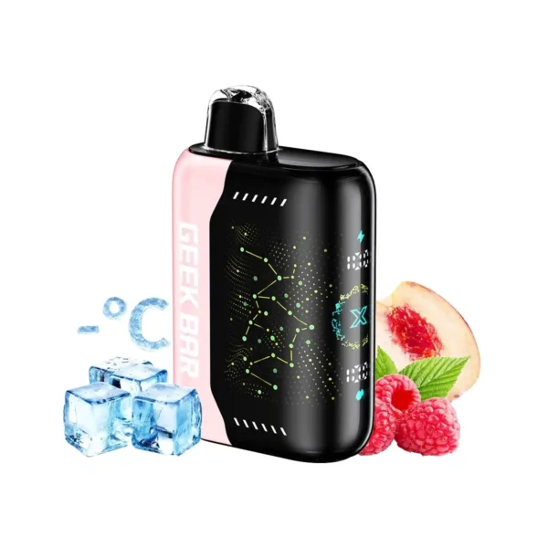 White Peach Raspberry GEEK BAR Pulse X 25K Disposable Vape - Nevux Vape