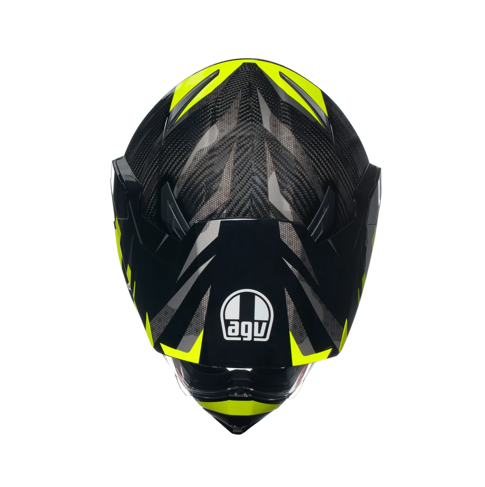 AX9 AGV DOT(ECE) MULTI MPLK - STEPPA CARBON/GREY/YELLOW FLUO