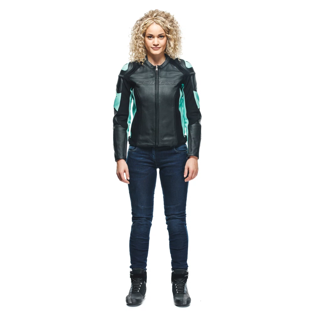 RACING 4 LADY LEATHER JACKET PERF.