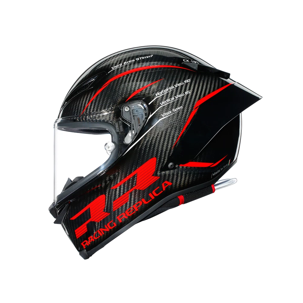 PISTA GP RR E2206 DOT - PERFORMANCE CARBON/RED