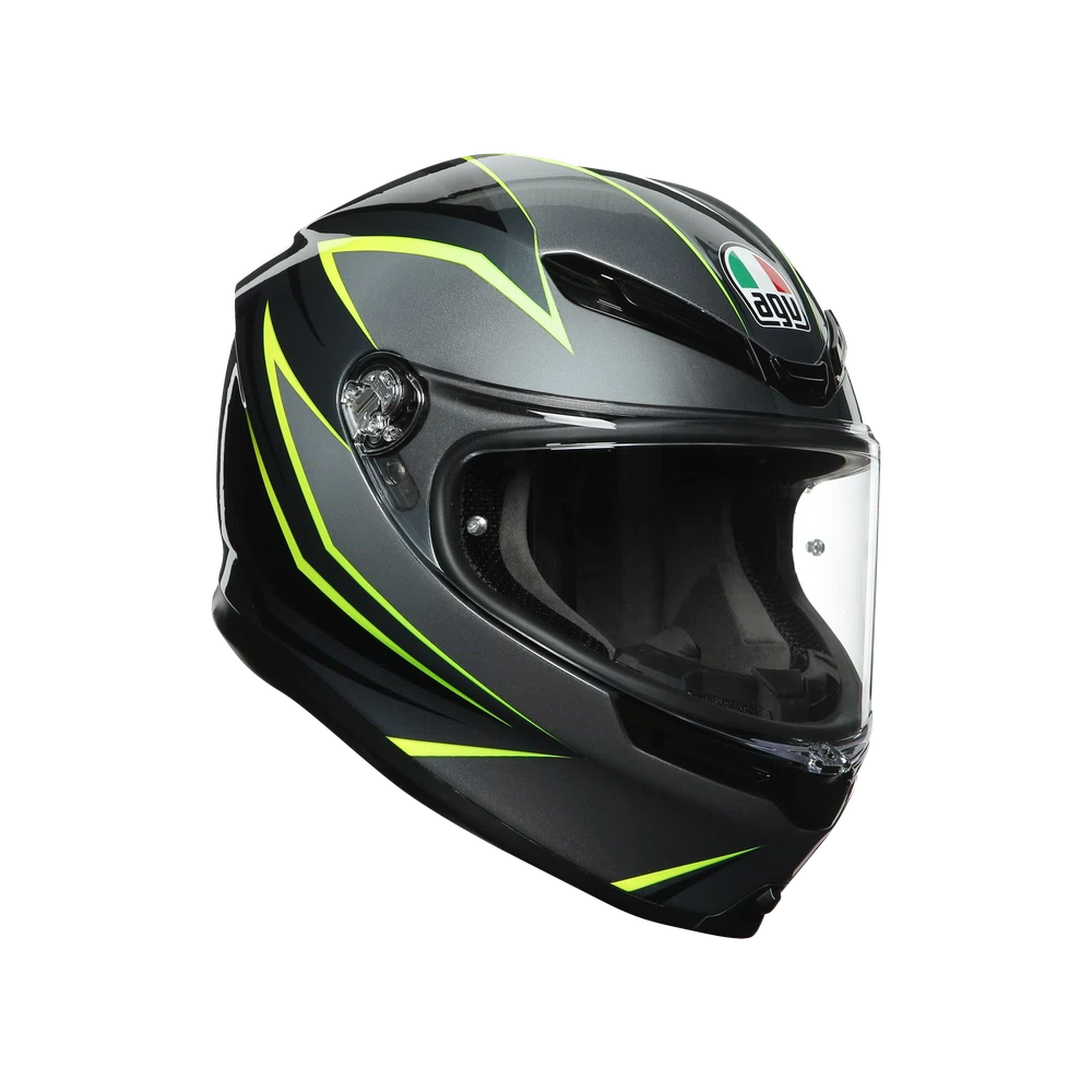 K6 AGV DOT(ECE) MULTI MPLK - FLASH GREY/BLACK/LIME
