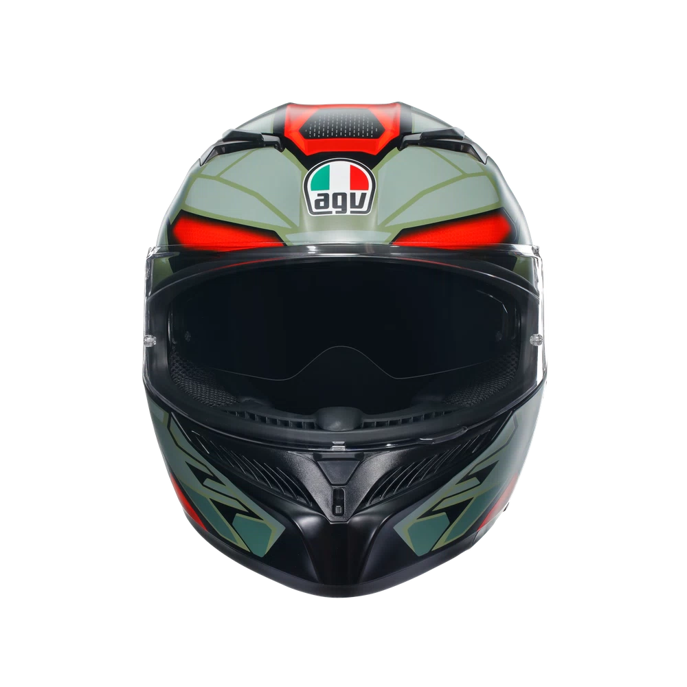 K3 DOT(E2206) - DECEPT MATT BLACK/GREEN/RED