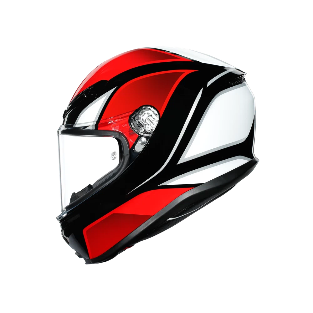 K6 AGV DOT(ECE) MULTI MPLK - HYPHEN BLACK/RED/WHITE