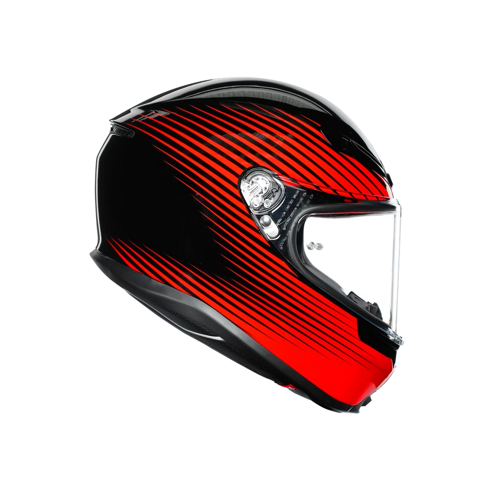 K6 AGV DOT(ECE) MULTI MPLK - RUSH BLACK/RED