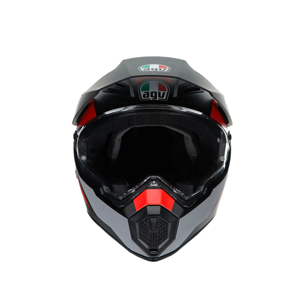 AX9 MULTI ECE DOT - REFRACTIVE ADV MATT CARBON/RED