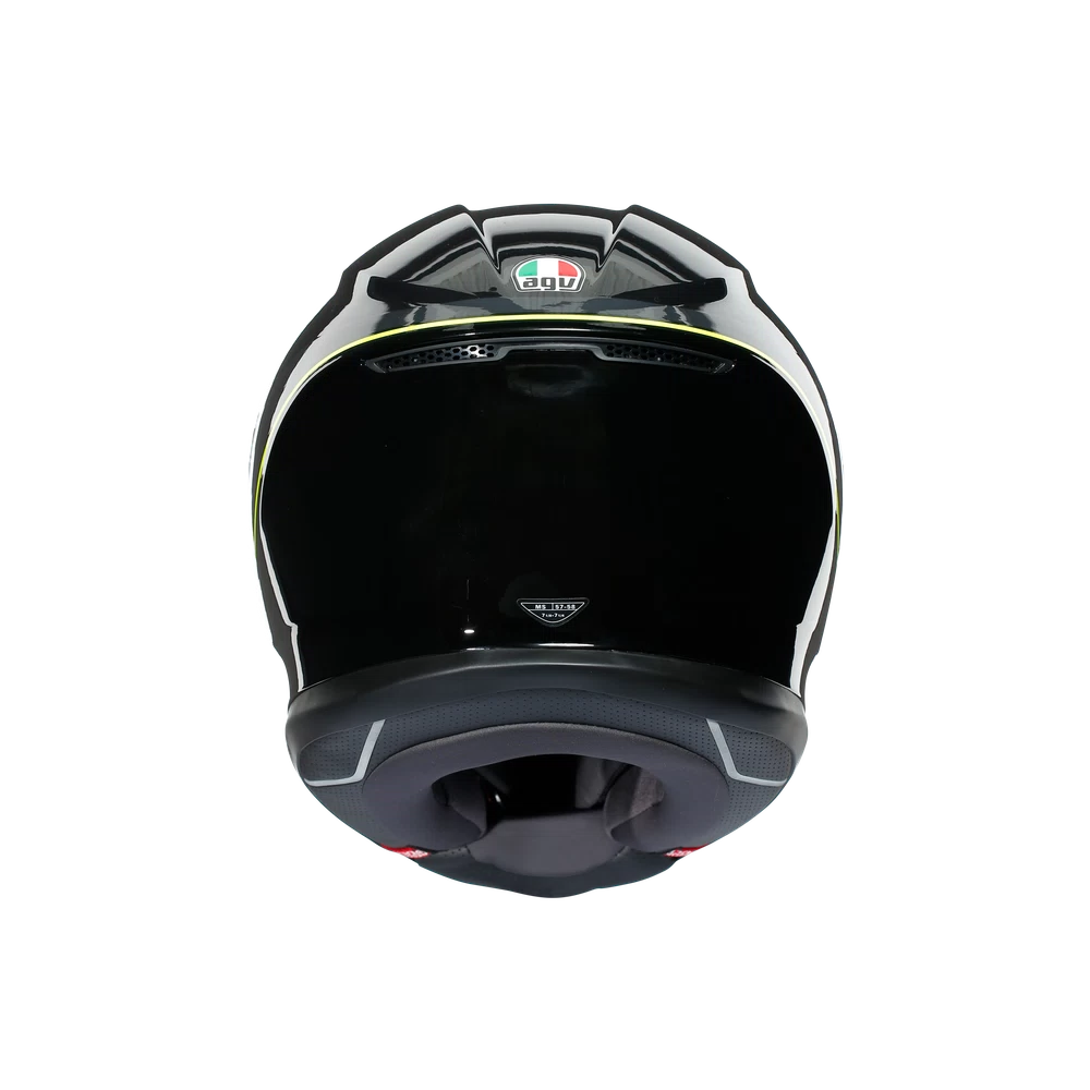 K6 AGV DOT(ECE) MULTI MPLK - MINIMAL GUNMET/BLACK/YELLOW FL