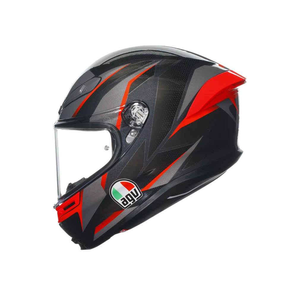 K6 S DOT(E2206) - SLASHCUT BLACK/GREY/RED