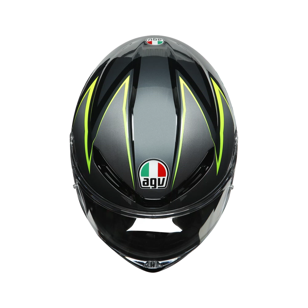 K6 AGV DOT(ECE) MULTI MPLK - FLASH GREY/BLACK/LIME