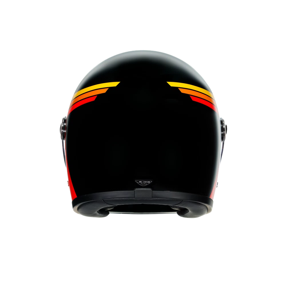 X3000 AGV DOT MULTI - GASOLINE MATT BLACK/ORANGE
