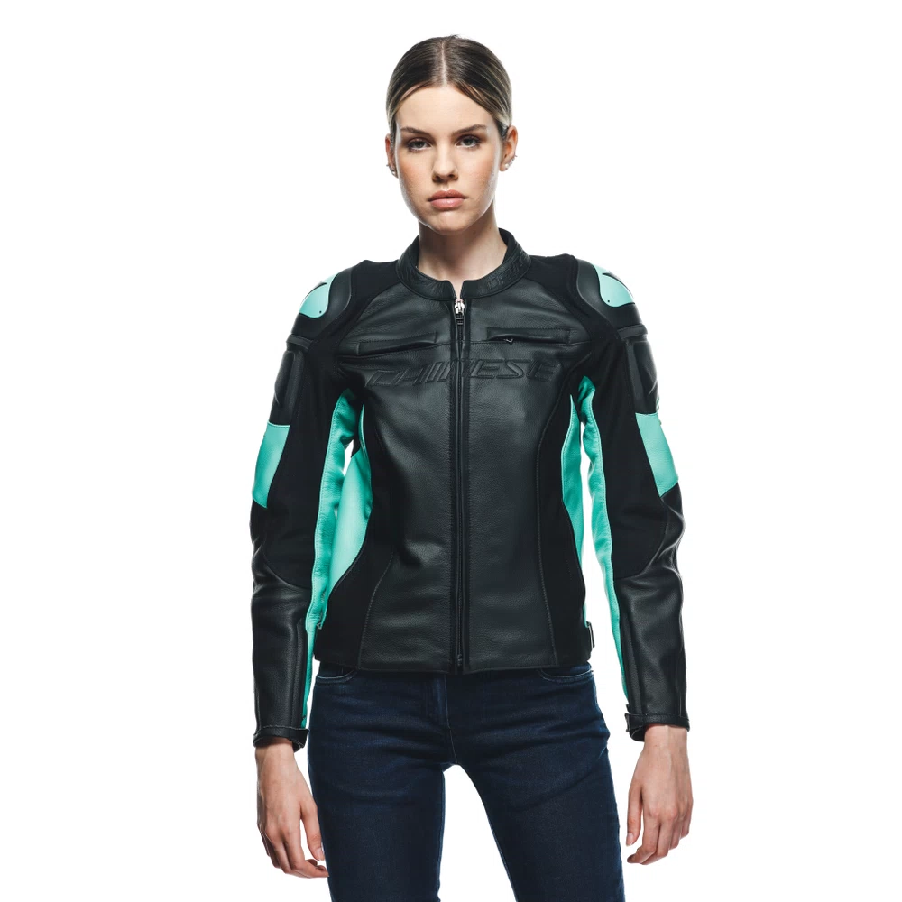 RACING 4 LADY LEATHER JACKET
