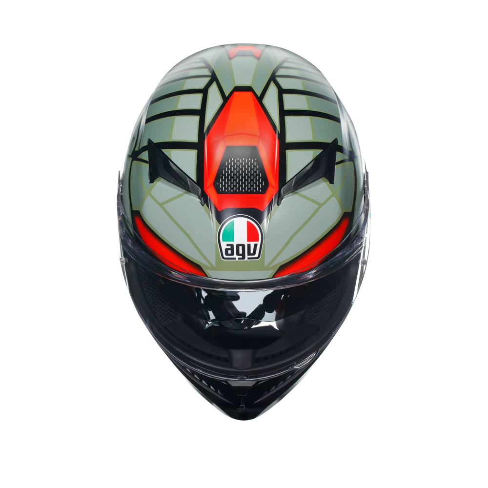 K3 DOT(E2206) - DECEPT MATT BLACK/GREEN/RED