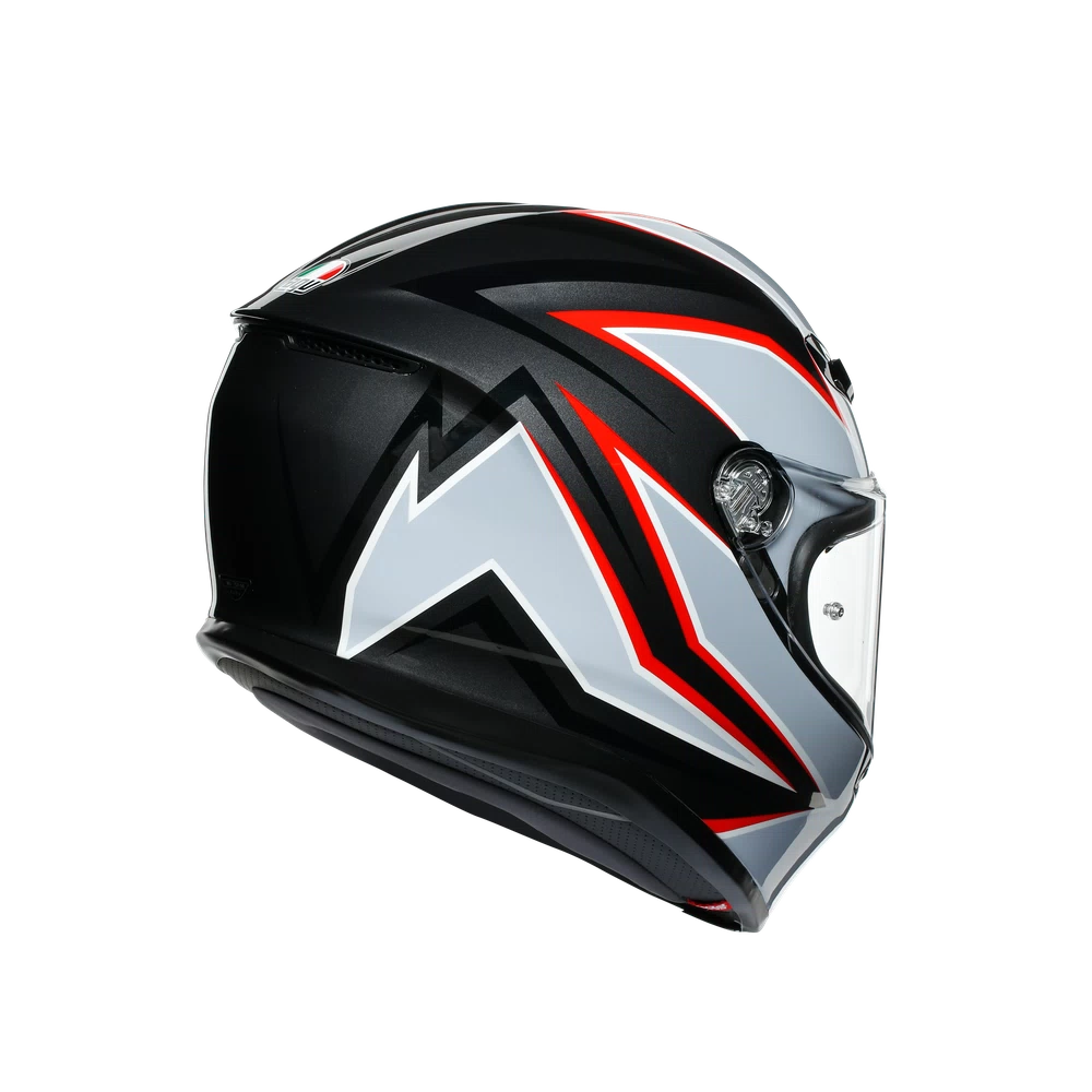 K6 AGV DOT(ECE) MULTI MPLK - FLASH MATT BLACK/GREY/RED