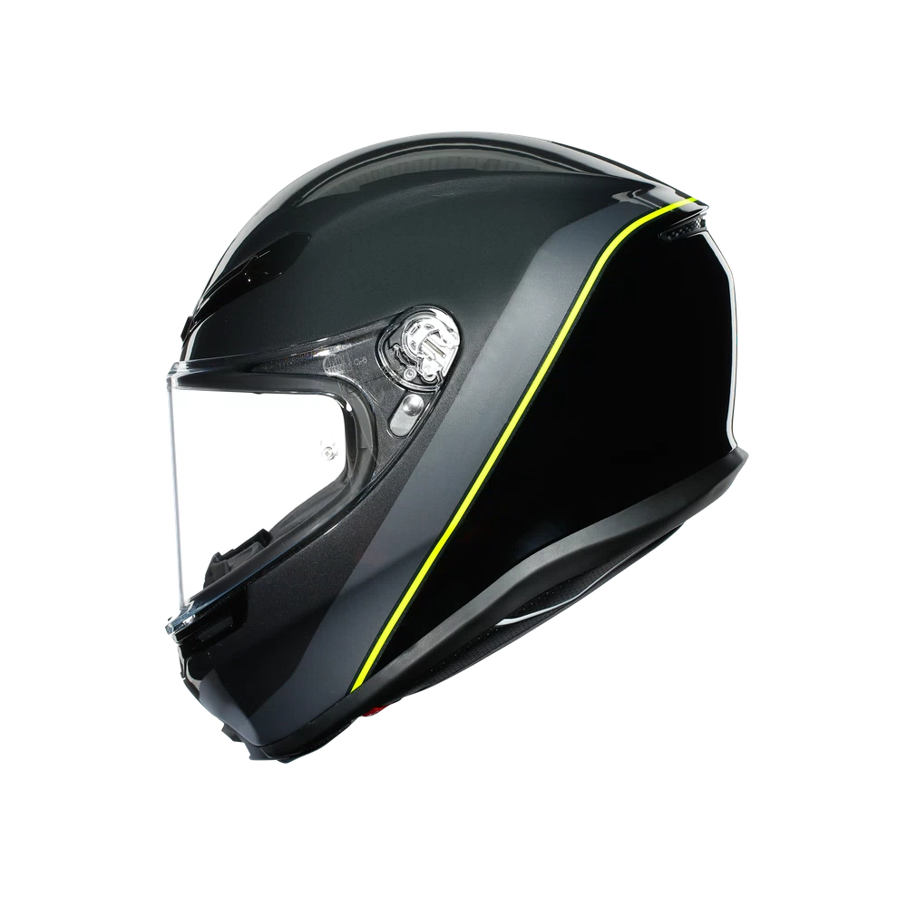 K6 AGV DOT(ECE) MULTI MPLK - MINIMAL GUNMET/BLACK/YELLOW FL