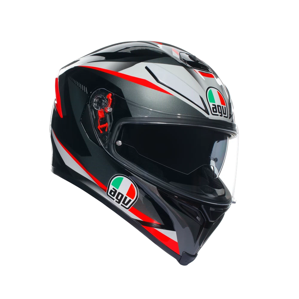 K5 S AGV DOT(ECE) MULTI MPLK - PLASMA BLACK/GREY/RED
