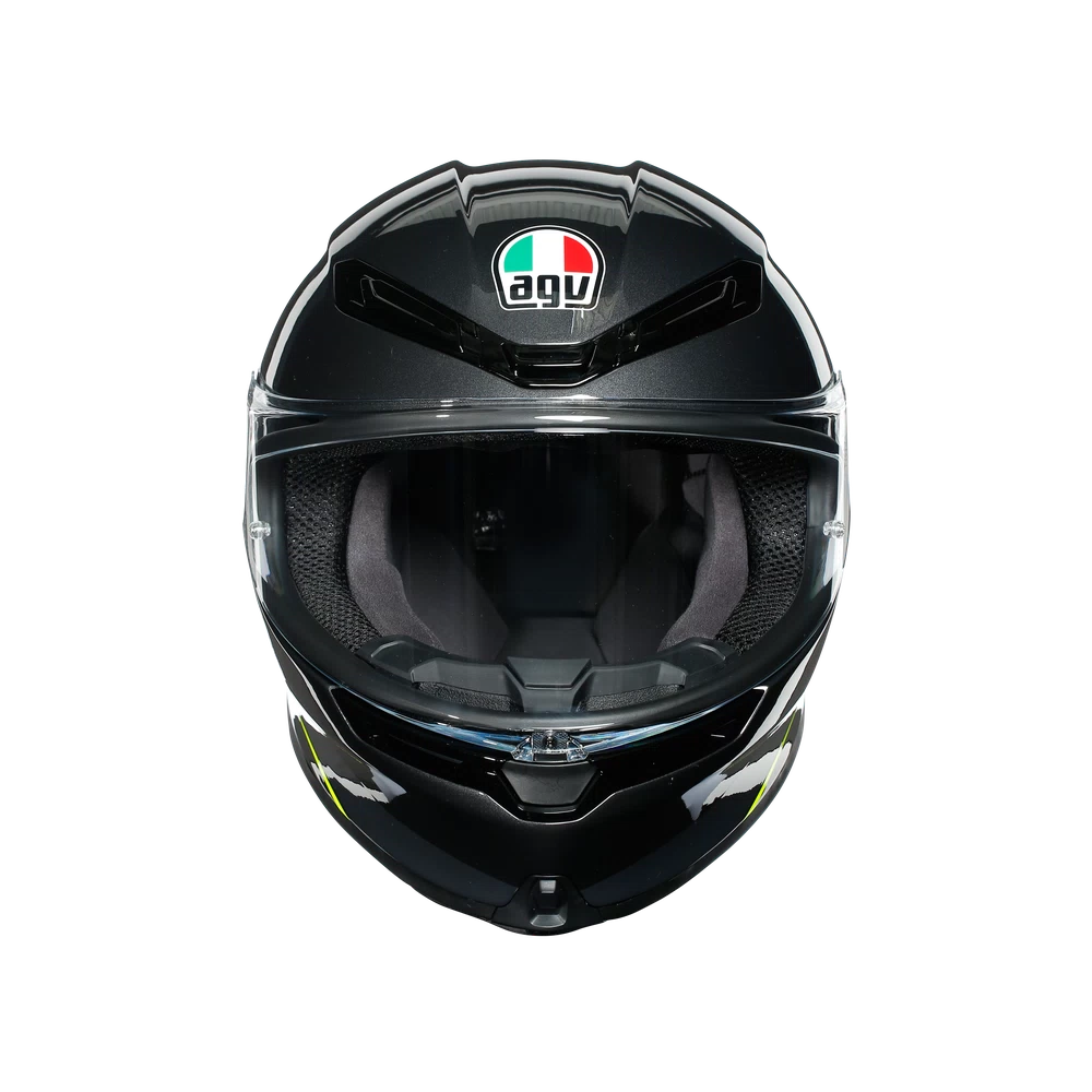 K6 AGV DOT(ECE) MULTI MPLK - MINIMAL GUNMET/BLACK/YELLOW FL