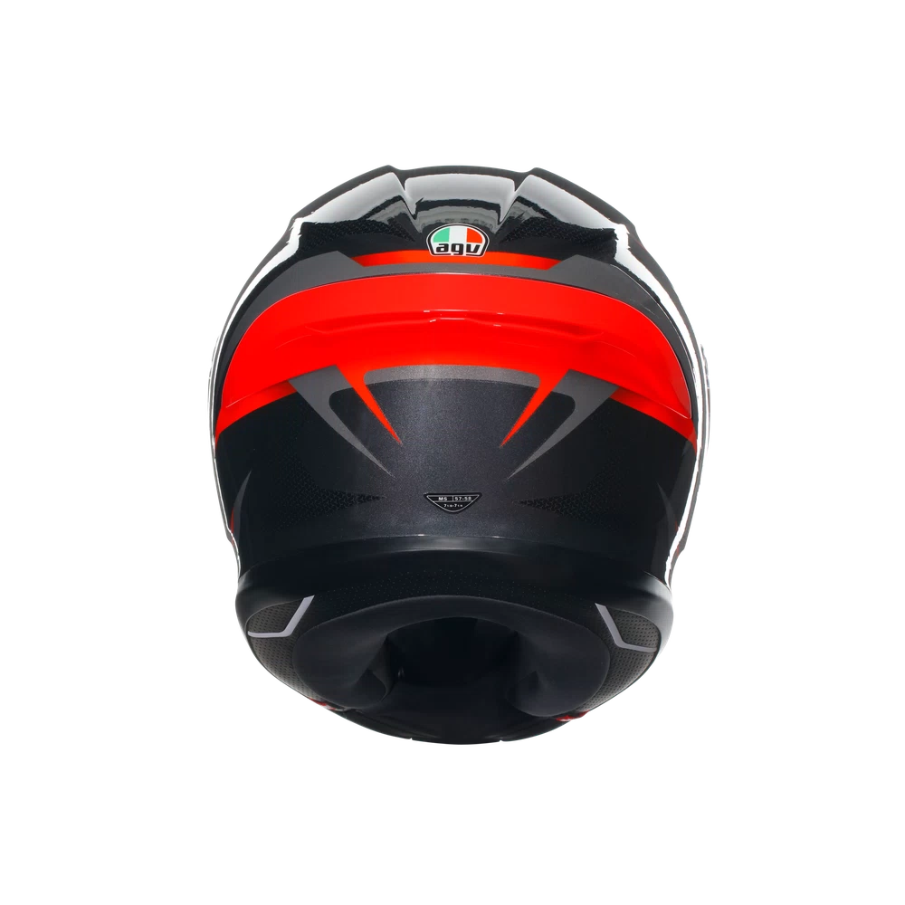 K6 S DOT(E2206) - SLASHCUT BLACK/GREY/RED