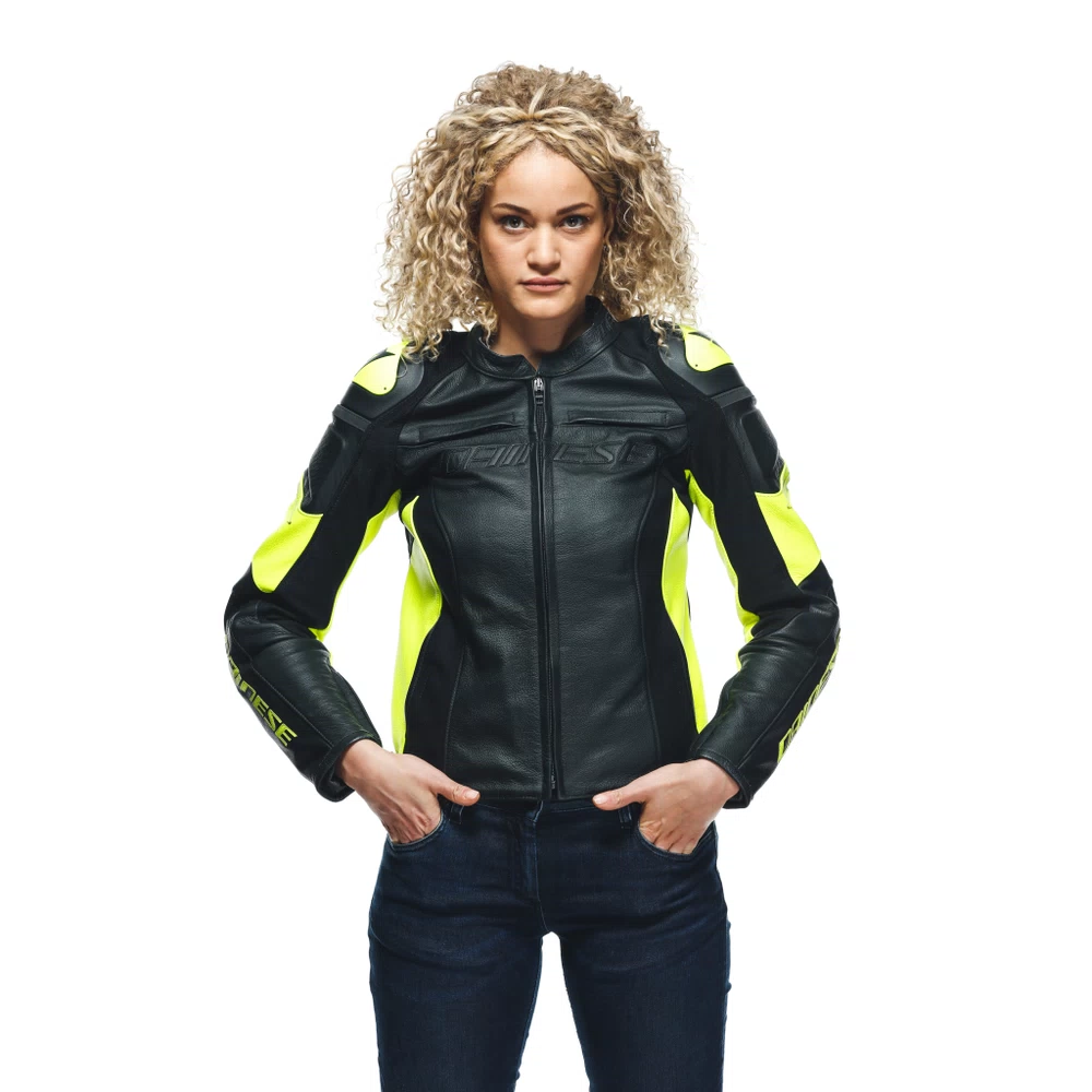 RACING 4 LADY LEATHER JACKET