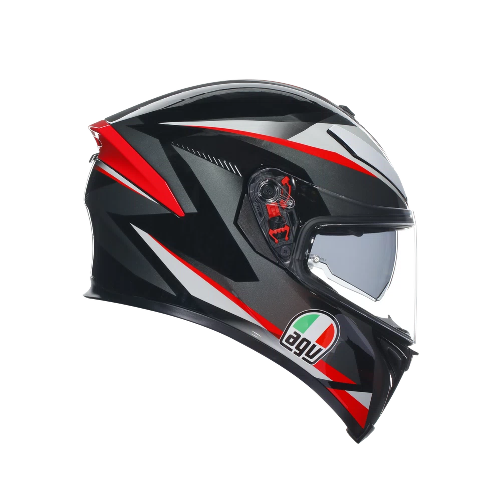 K5 S AGV DOT(ECE) MULTI MPLK - PLASMA BLACK/GREY/RED