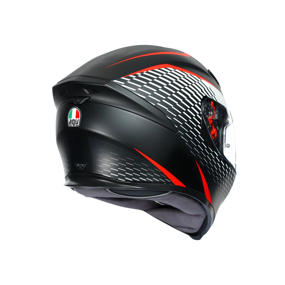 K5 S MULTI ECE DOT - THUNDER MATT BLACK/WHITE/RED