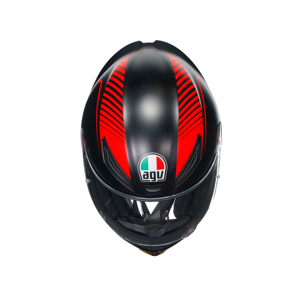 K1 S DOT(E2206) - WARMUP MATT BLACK/RED