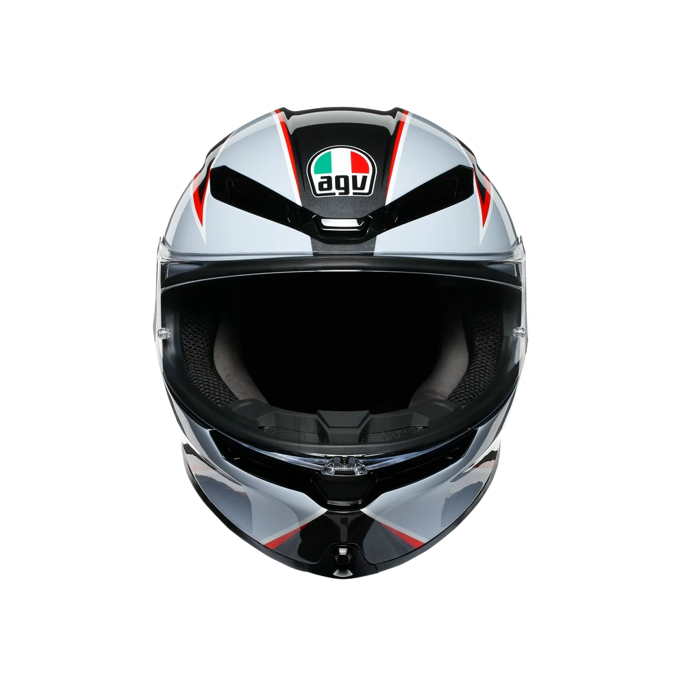 K6 AGV DOT(ECE) MULTI MPLK - FLASH MATT BLACK/GREY/RED