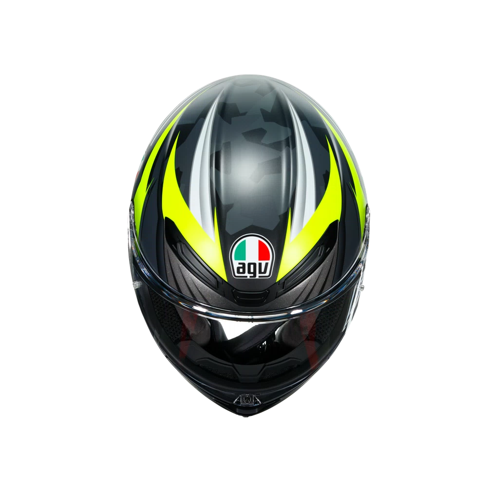 K6 AGV DOT(ECE) MULTI MPLK - EXCITE MATT CAMO/YELLOW FLUO