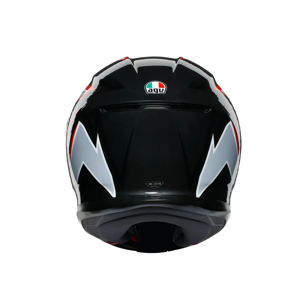 K6 AGV DOT(ECE) MULTI MPLK - FLASH MATT BLACK/GREY/RED