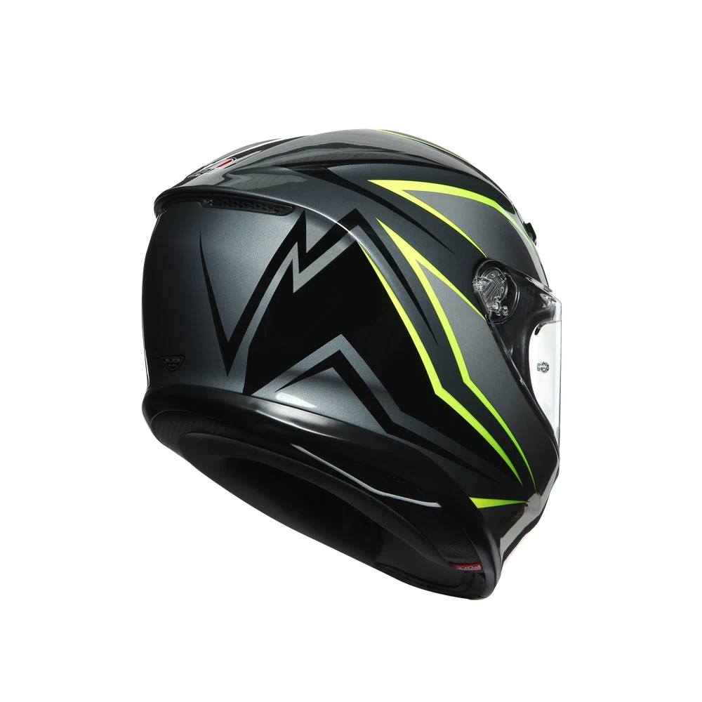 K6 AGV DOT(ECE) MULTI MPLK - FLASH GREY/BLACK/LIME