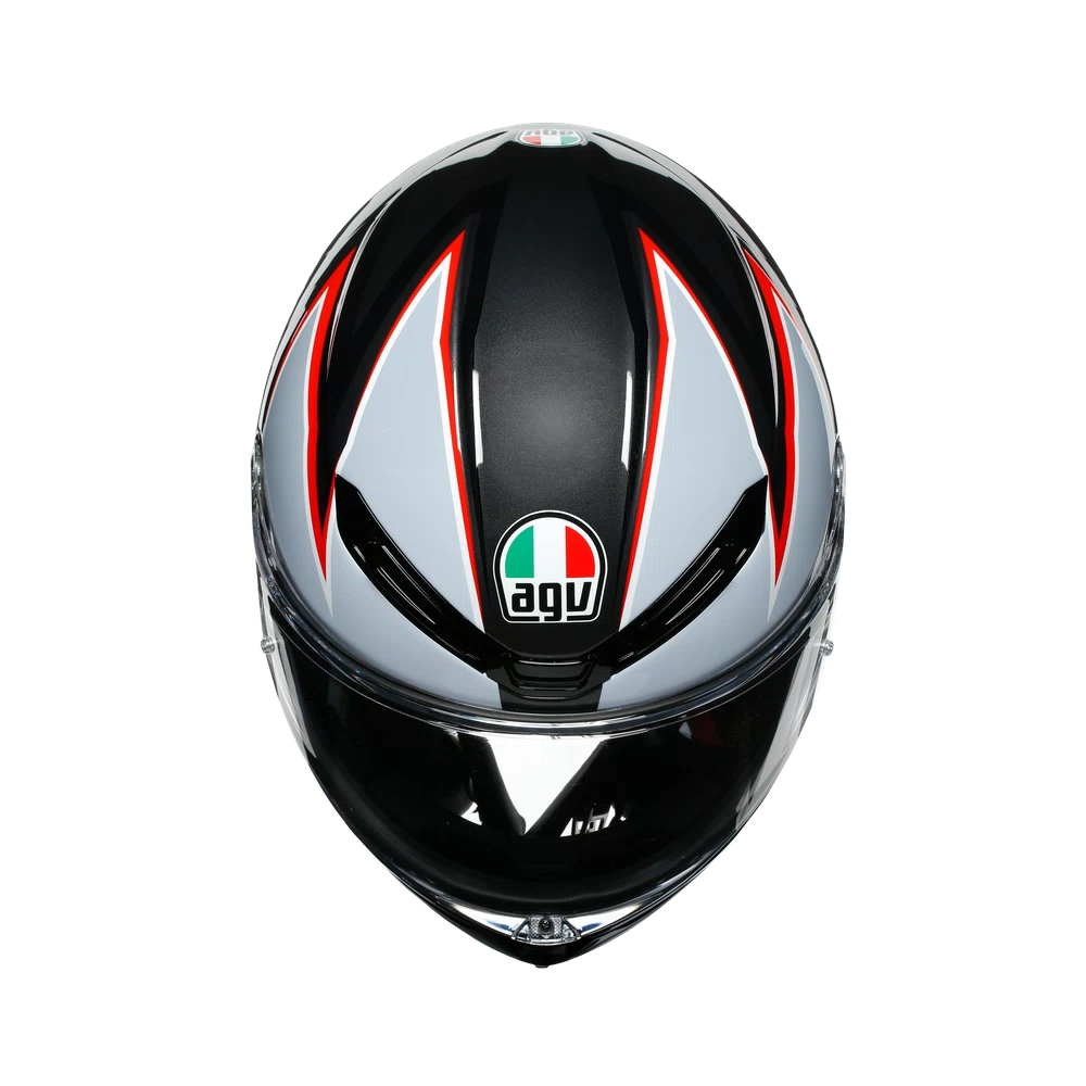 K6 AGV DOT(ECE) MULTI MPLK - FLASH MATT BLACK/GREY/RED