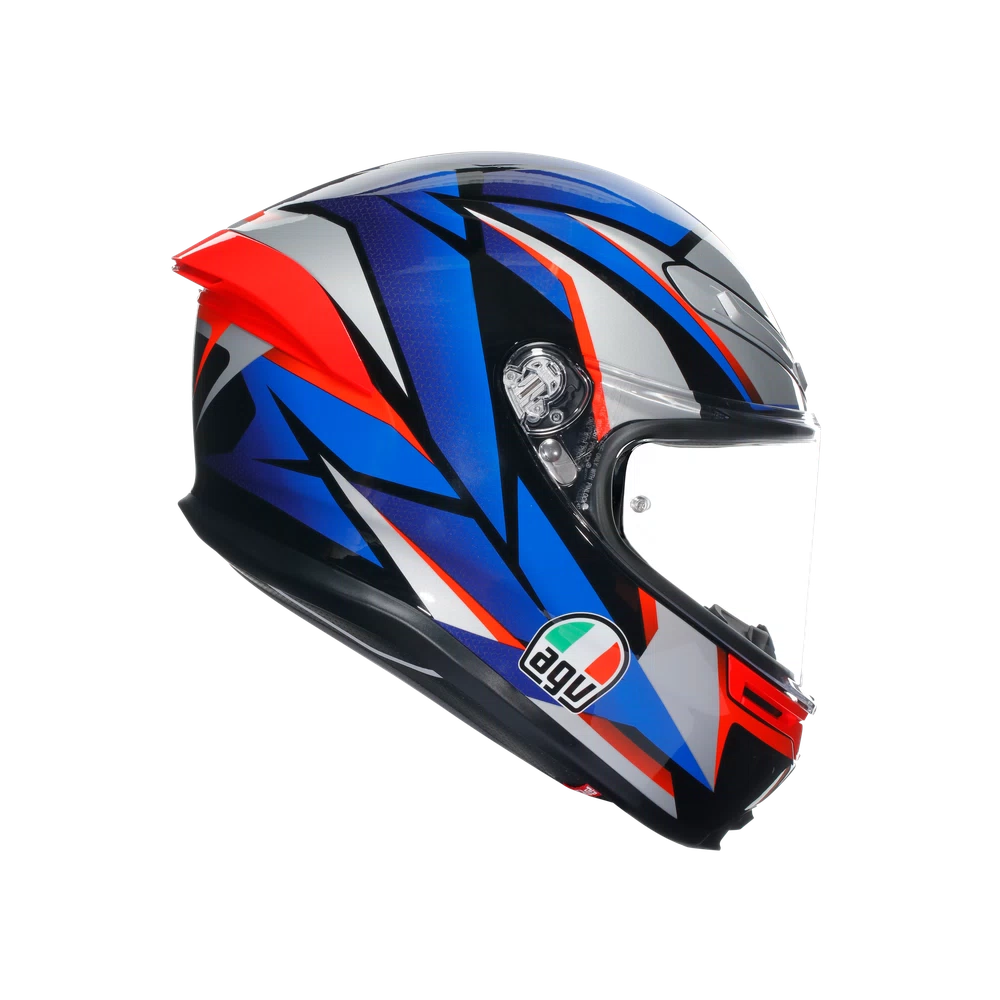 K6 S DOT(E2206) - SLASHCUT BLACK/BLUE/RED