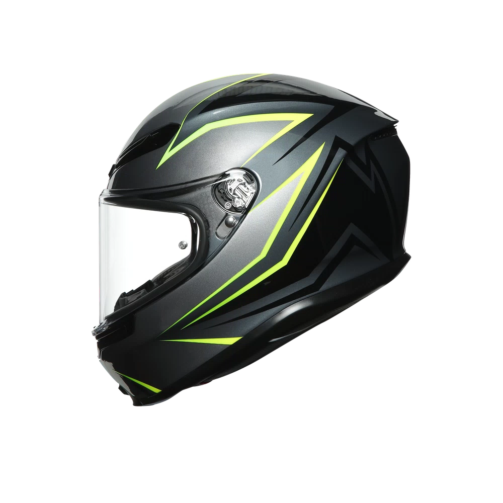 K6 AGV DOT(ECE) MULTI MPLK - FLASH GREY/BLACK/LIME