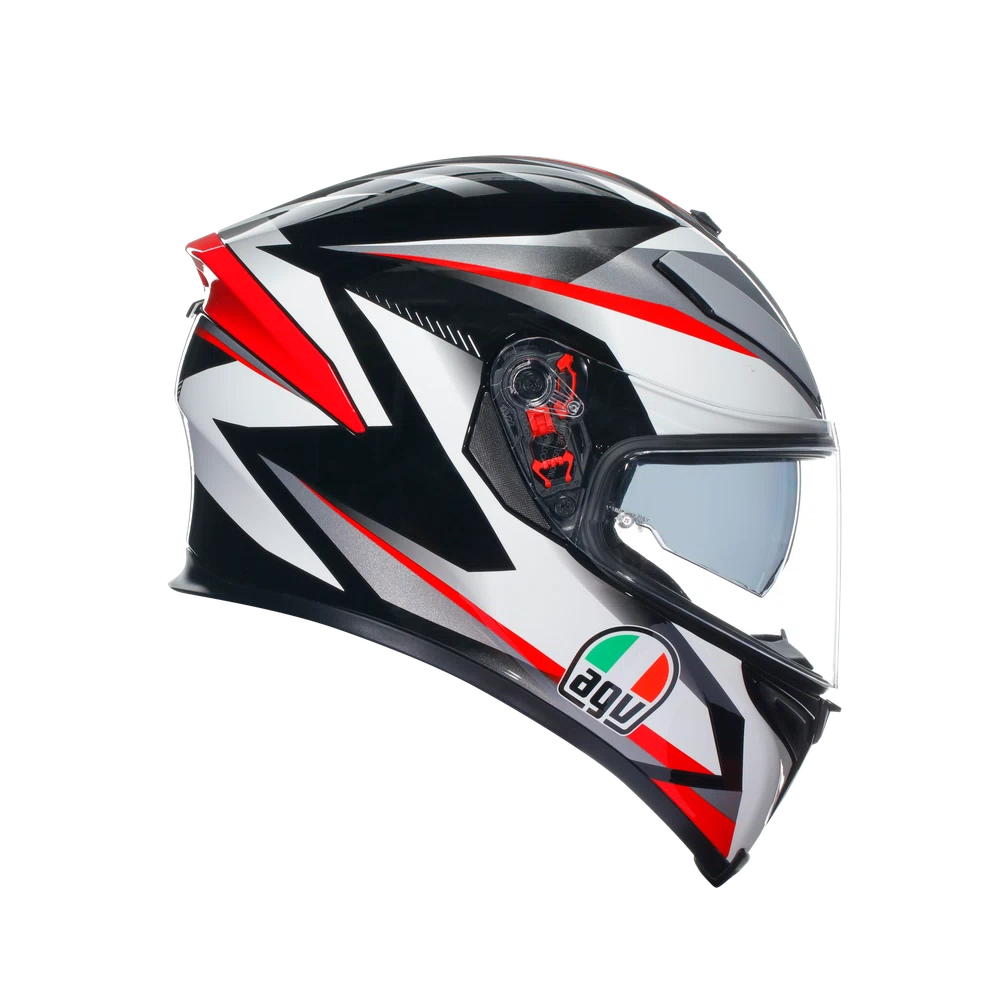 K5 S AGV DOT(ECE) MULTI MPLK - PLASMA WHITE/BLACK/RED