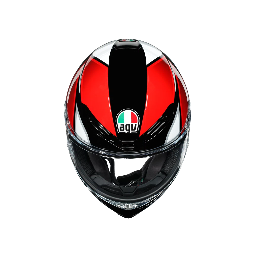 K6 AGV DOT(ECE) MULTI MPLK - HYPHEN BLACK/RED/WHITE