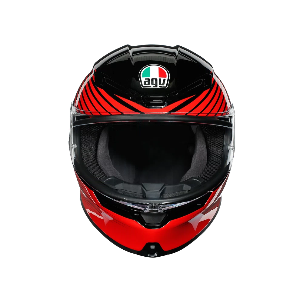 K6 AGV DOT(ECE) MULTI MPLK - RUSH BLACK/RED
