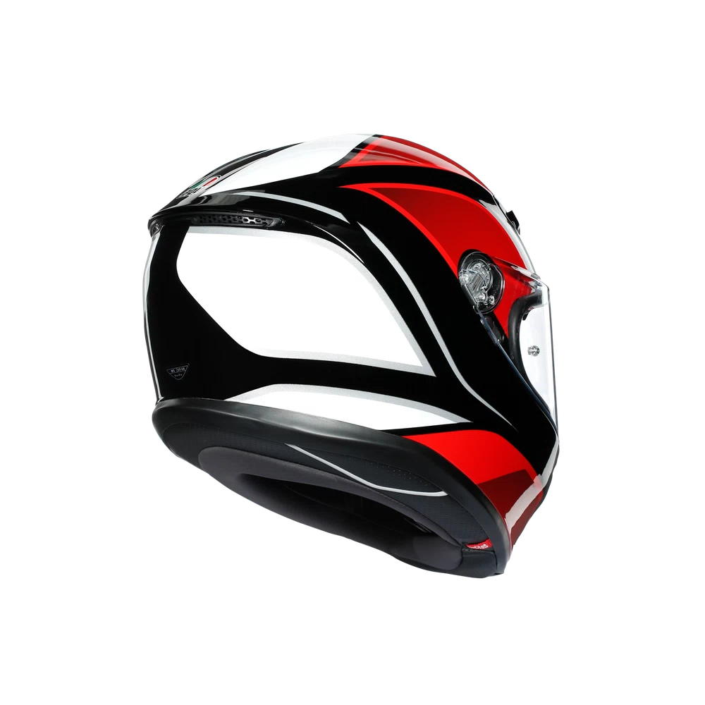 K6 AGV DOT(ECE) MULTI MPLK - HYPHEN BLACK/RED/WHITE